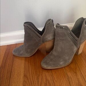 Vince Camuto Gray Suede Heeled Boots